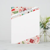 En-tête De Lettre Cookie Illustration Pattern (Debout devant)