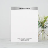 En-tête De Lettre Cool Créatif Métallurgique Fancy (Debout devant)