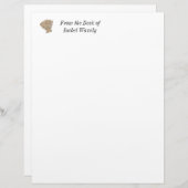 En-tête De Lettre Coquille de la mer de Saint-Jacques (Devant / Derrière)