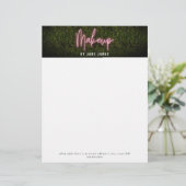 En-tête De Lettre Cosmetologue professionnel de maquillage Neon Boxw (Debout devant)