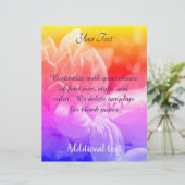 En-tête De Lettre Couleurs arc-en-ciel des fleurs d'Azalea (Debout devant)