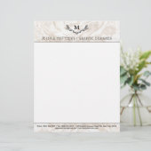 En-tête De Lettre Couronne de monogramme de marbre moderne (Debout devant)