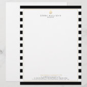 En-tête De Lettre Courrier électronique du courtier immobilier moder (Devant / Derrière)