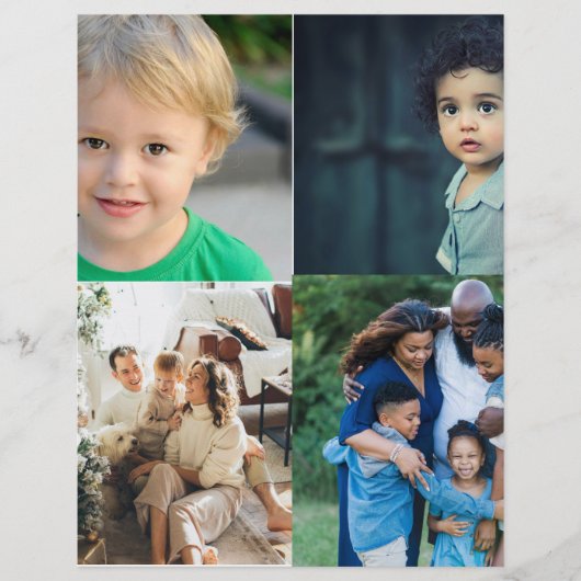 En-tête De Lettre Create Your Own 4 Photo Collage (Devant)