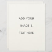 En-tête De Lettre Create Your Own white  (Devant / Derrière)