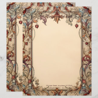En-tête De Lettre Créez votre propre style de manuscrit floral médié