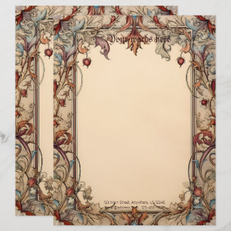 En-tête De Lettre Créez votre propre style de manuscrit floral médié