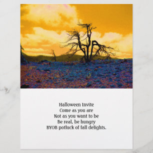 En-tête De Lettre Crise des arbres existentiels Invitations d'Hallow