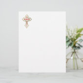 En-tête De Lettre Croix chrétienne (Debout devant)