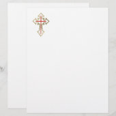 En-tête De Lettre Croix chrétienne (Devant / Derrière)