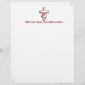 En-tête De Lettre Croix et Saint-Esprit / Saint-Esprit (Devant / Derrière)