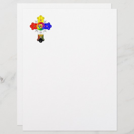 En-tête De Lettre Croix franc-maçonnique (Devant / Derrière)