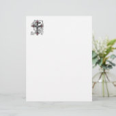 En-tête De Lettre Croix gothique (Debout devant)