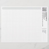En-tête De Lettre Custom Company Name & Logo | Graph Paper Sheets  (Devant)