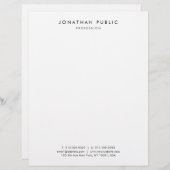 En-tête De Lettre Custom Elegant Modern Simple Professional Template (Devant / Derrière)