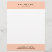 En-tête De Lettre Custom Elegant Moderne Trending Simple Modèle (Devant)