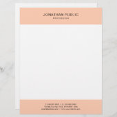 En-tête De Lettre Custom Elegant Moderne Trending Simple Modèle (Devant / Derrière)