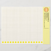 En-tête De Lettre Custom Grid Graph Paper Sheets with Company Logo (Devant)