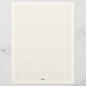 En-tête De Lettre Custom Grid Graph Paper Sheets with Company Logo (Dos)