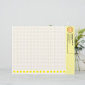 En-tête De Lettre Custom Grid Graph Paper Sheets with Company Logo (Debout devant)