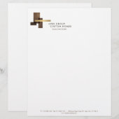En-tête De Lettre Custom Home Builder Logo (Devant / Derrière)