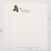 En-tête De Lettre Custom Home Builder Logo Ivory (Devant / Derrière)