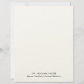 En-tête De Lettre Custom Medical Doctor (Dos)