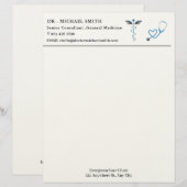 En-tête De Lettre Custom Medical Doctor (Devant / Derrière)