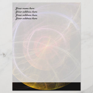 En-tête De Lettre Customisable Art abstrait nouveau monde