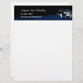 En-tête De Lettre Customisable Concessionnaire automobile (Devant / Derrière)