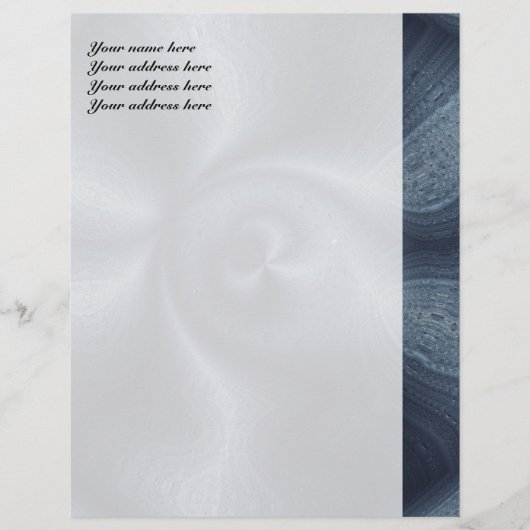 En-tête De Lettre Customisable Danse bleue (Devant)