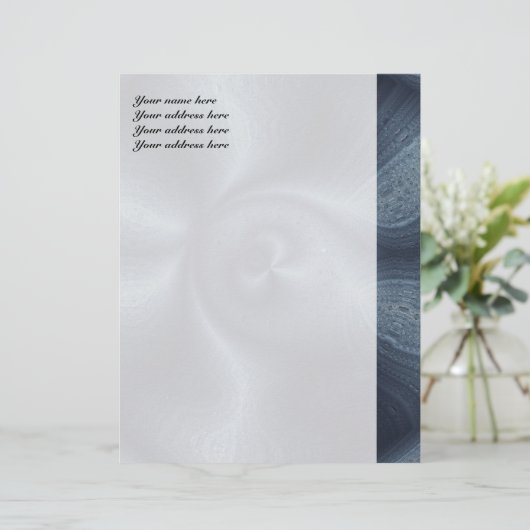 En-tête De Lettre Customisable Danse bleue (Debout devant)