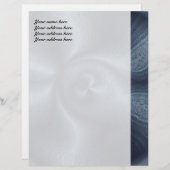 En-tête De Lettre Customisable Danse bleue (Devant / Derrière)