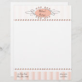 En-tête De Lettre Customisable Décor de torsion (Devant / Derrière)