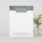 En-tête De Lettre Customisable Design d'intérieur de brun bleu de turquoise de (Debout devant)