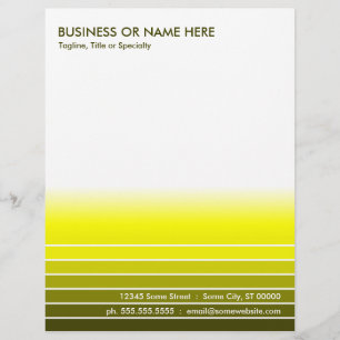 En-tête De Lettre Customisable échantillon jaune doré