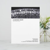 En-tête De Lettre Customisable En-tête d'image volumineux - Machine à écrire (Debout devant)