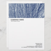 En-tête De Lettre Customisable En-tête grande image - Branches de bouleau (Devant / Derrière)