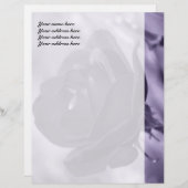En-tête De Lettre Customisable En-tête personnalisé Rose violet (Devant / Derrière)