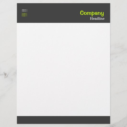 En-tête De Lettre Customisable En-tête professionnelle (Devant)