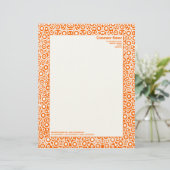 En-tête De Lettre Customisable ET Circuity - Orange (sur papier "Felt") (Debout devant)