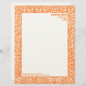En-tête De Lettre Customisable ET Circuity - Orange (sur papier "Felt") (Devant / Derrière)