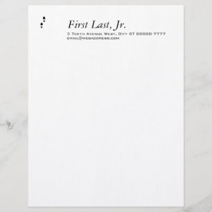 En-tête De Lettre Customisable Étapes de pied