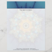 En-tête De Lettre Customisable Insulaire - Mandelbrot Art (Devant)