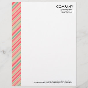 En-tête De Lettre Customisable Marge de couleur - Bandes 310515 (010)
