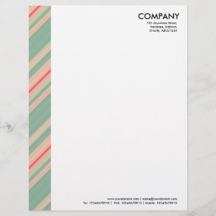 En-tête De Lettre Customisable Marge de couleur - Bandes 310515 (07)