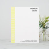 En-tête De Lettre Customisable Marge liée - Jaune (Debout devant)