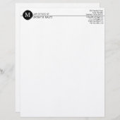 En-tête De Lettre Customisable monogramme en-têtes