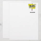 En-tête De Lettre Customisable Nous par l'en-tête de lettre de maisons (Devant / Derrière)