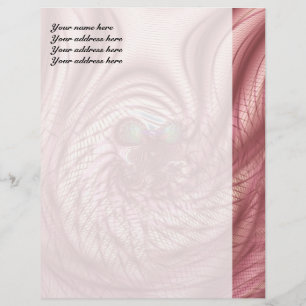 En-tête De Lettre Customisable Oiseau écarlate